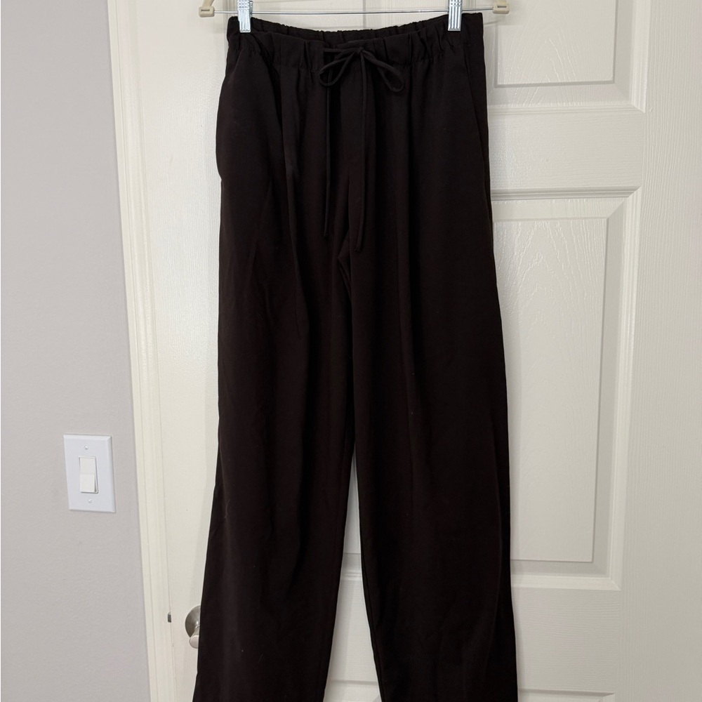 Zara Black Wide-Leg Trousers